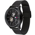 1791644-tommy-hilfiger-watch-men-black-dial-stainless-steel-metal-strap-automatic-analog-three-hand-mesh-spencer