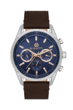 BIGOTTI MILANO MENS LEATHER STRAP WATCH- BG.1.10490-3