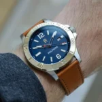 1710529-original-tommy-hilfiger-mwn-watch-blue-dial-brown-leather-strap-egypt