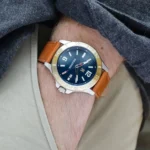 1710529-original-tommy-hilfiger-mwn-watch-blue-dial-brown-leather-strap-egypt