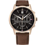 1791631-tommy-hilfiger-watch-established-in-1985-dual-time-men-black-dial-leather-brown-strap-quartz-battery-analog-kyle