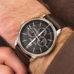 1791631-tommy-hilfiger-watch-established-in-1985-dual-time-men-black-dial-leather-brown-strap-quartz-battery-analog-kyle