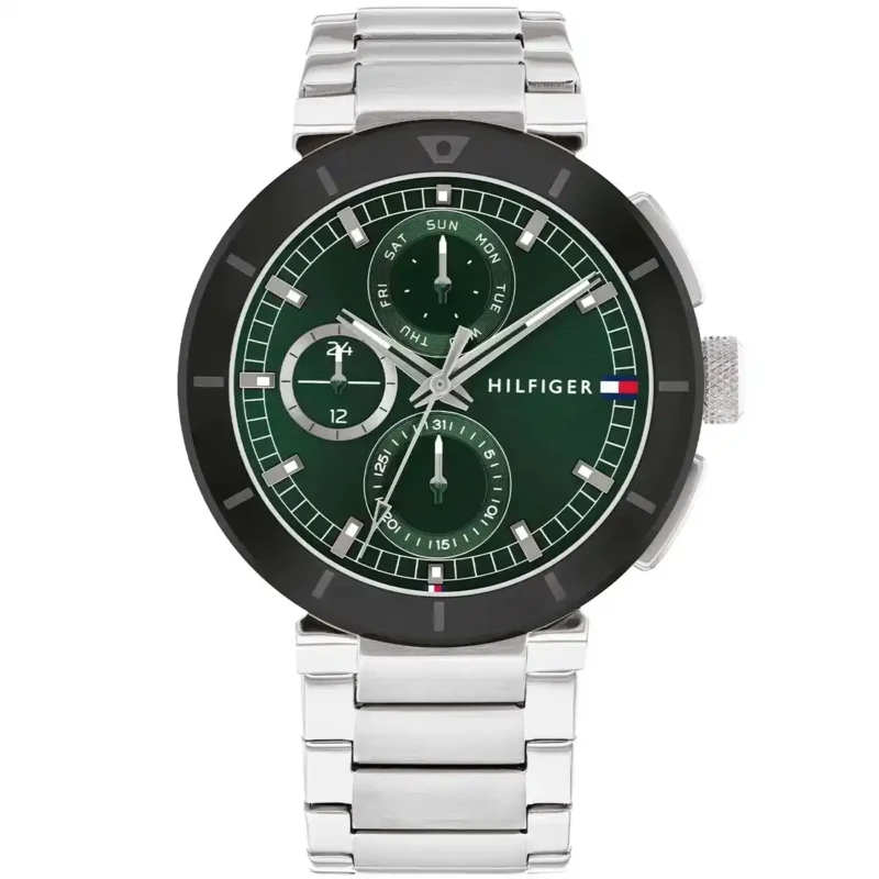 1792117 original tommy hilfiger men watch green dial silver metal strap lorenzo egypt