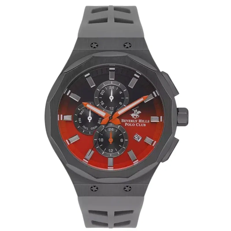 Beverly Hills Polo Club Men’s Multi Function Black And Red Dial Watch – BP3535X.006