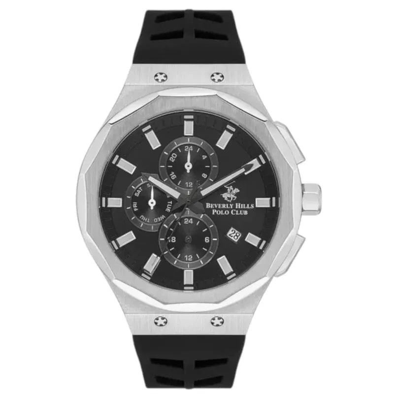 Beverly Hills Polo Club Men’s Multi Function Black Dial Watch – BP3535X.351