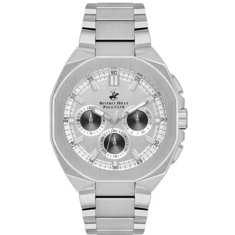Beverly Hills Polo Club Men’s Multi Function Silver Dial Watch – BP3537X.330