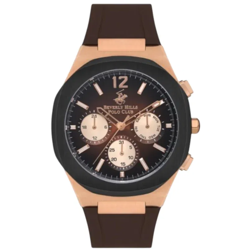 Beverly Hills Polo Club Men’s Multi Function Brown Dial Watch – BP3539X.844