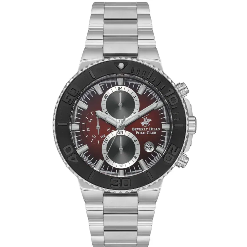 Beverly Hills Polo Club Men’s Multi Function Red Dial Watch – BP3540X.380