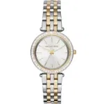 ساعة مايكل كورس للنساء MK3405 1 mk3405-michael-kors-watch-women-silver-dial-metal-stainless-steel-gold-strap-quartz-battery-analog-three-hand-darci-mini