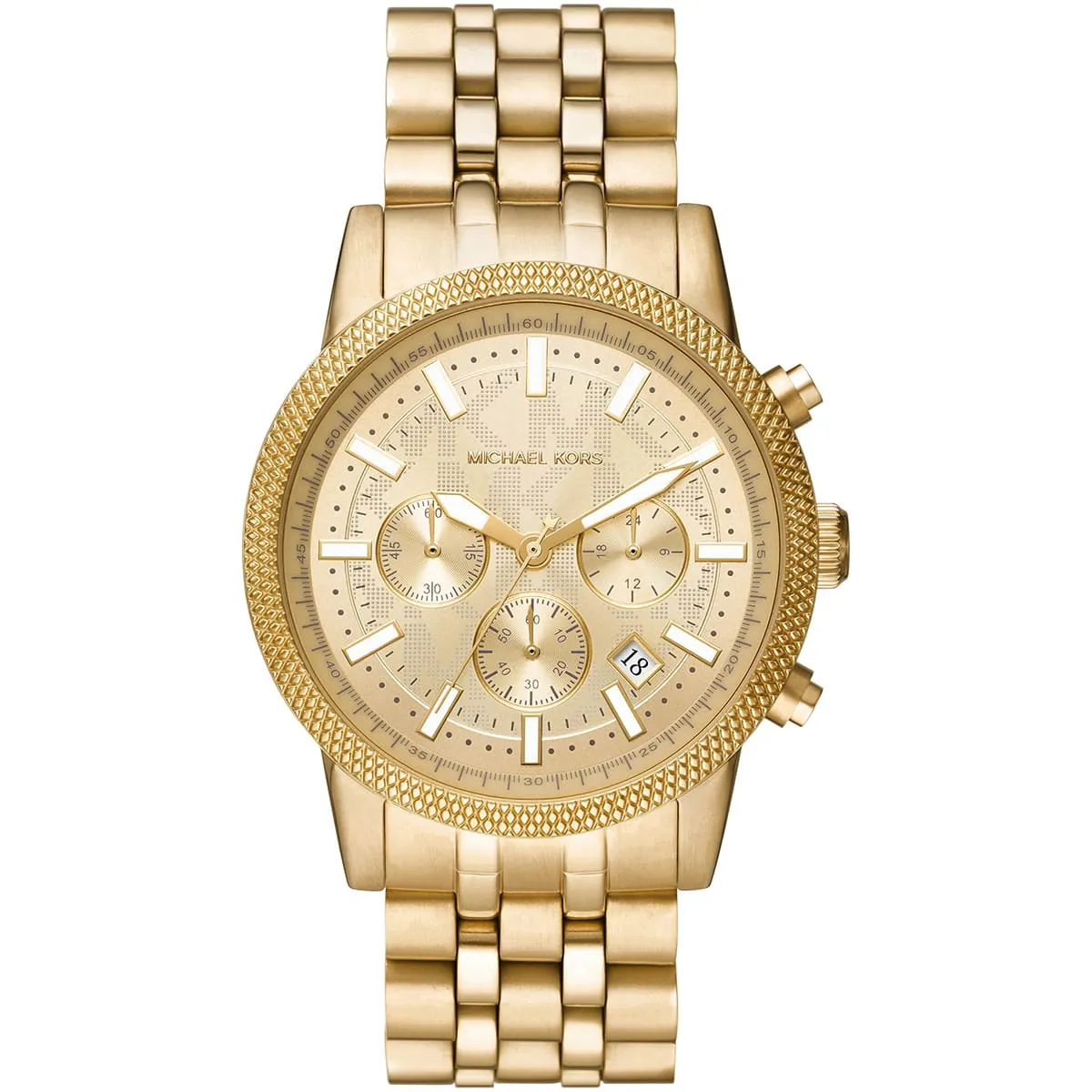 mk8953-michael-kors-watch-men-gold-dial-metal-stainless-steel-golden-strap-quartz-battery-analog-chronograph-hutton ساعة مايكل كورس للرجال MK8953 - الصورة 1