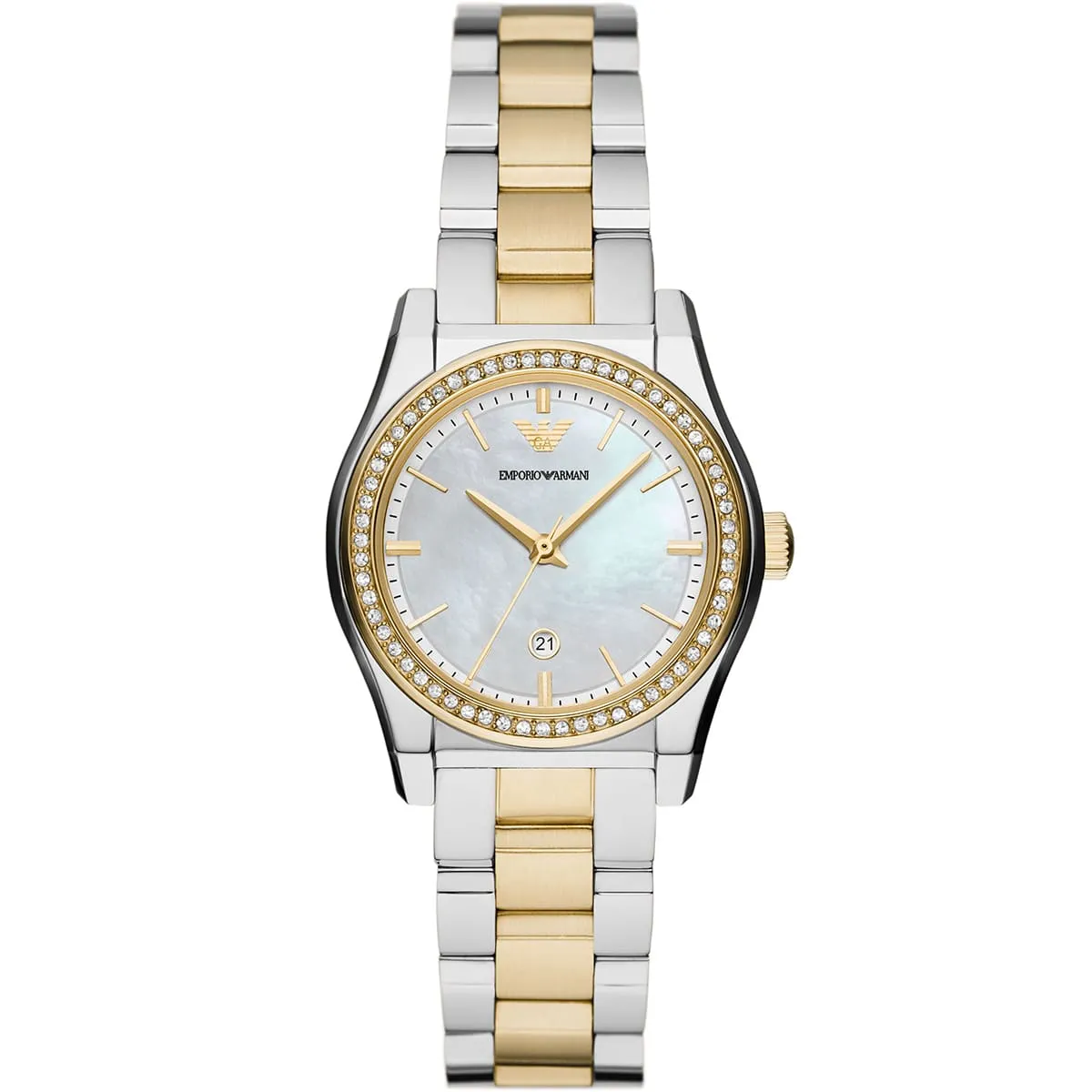 ar11559-emporio-armani-watch-women-crystal-silver-dial-stainless-steel-metal-gold-strap-quartz-battery-analog ar11559 emporio armani watch women crystal silver dial stainless steel metal gold strap quartz battery analog