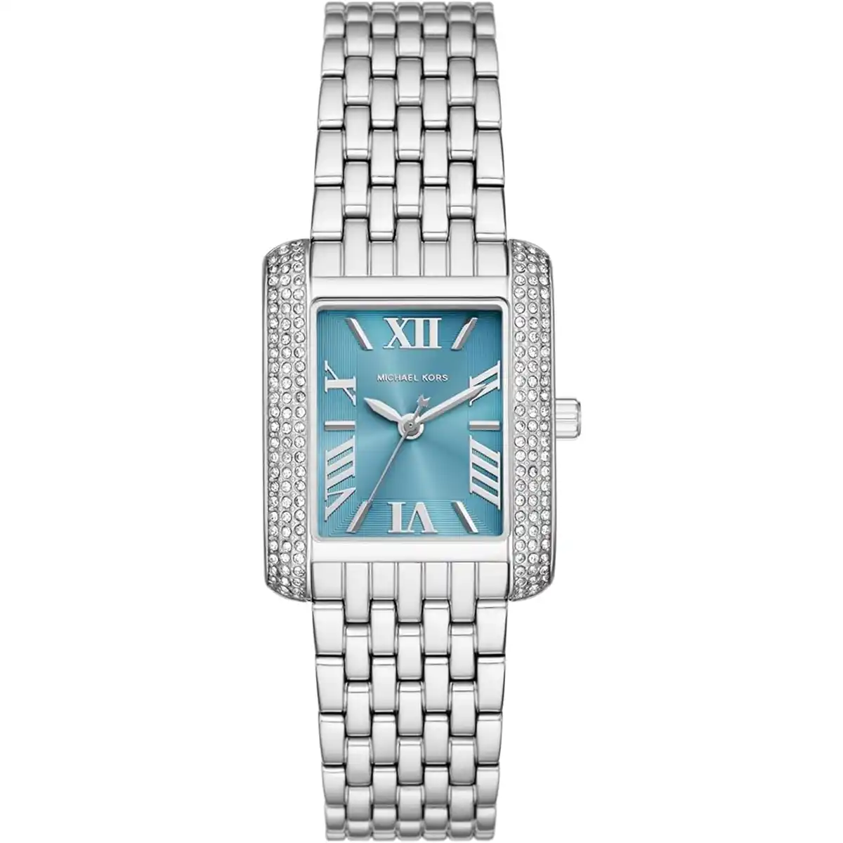 mk4829-original-michael-kors-women-watch-blue-tiffany-dial-silver-metal-strap-crystal-three-hand-egypt ساعة مايكل كورس للنساء MK4829 - الصورة 1