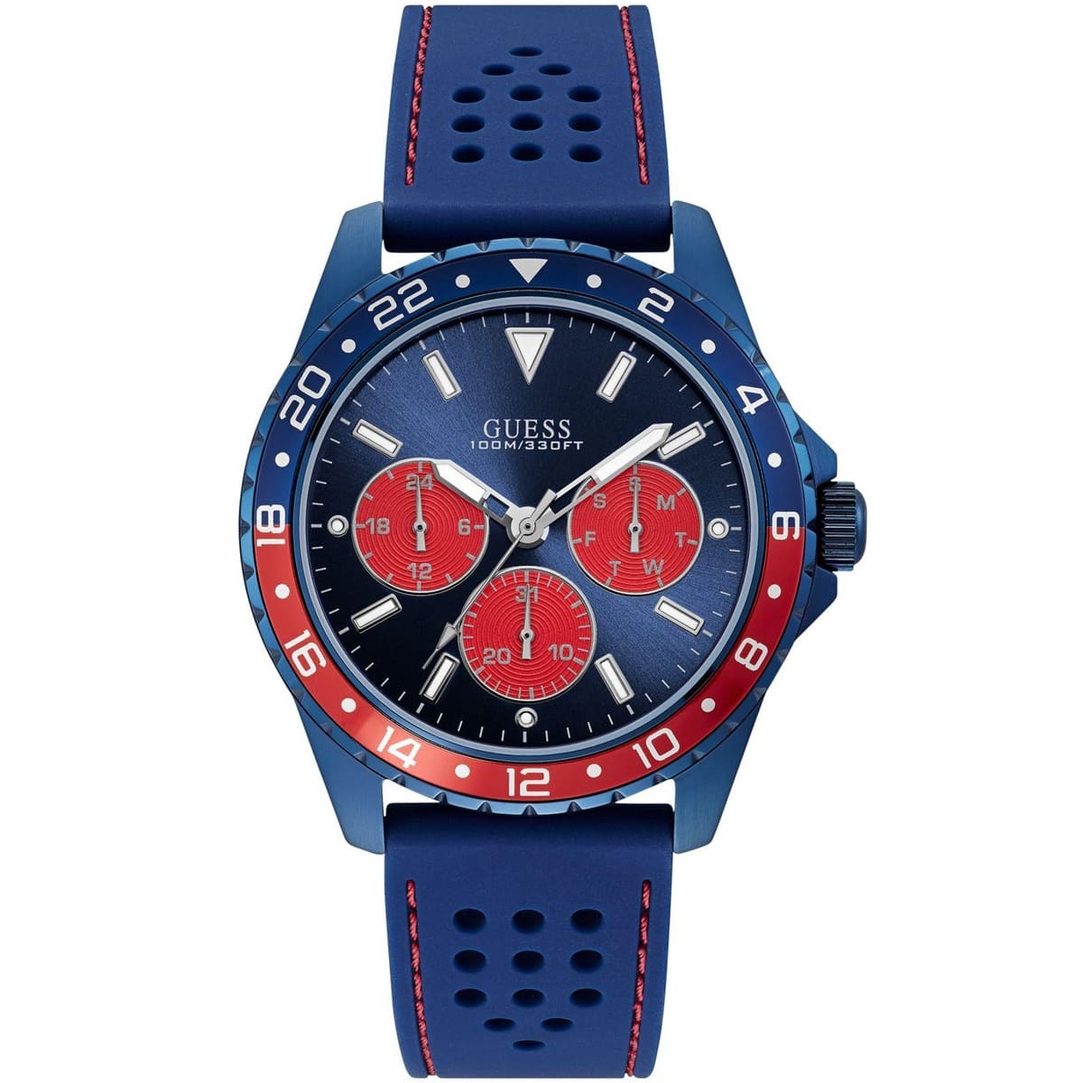 w1108g1-guess-watch-men-blue-rubber-odyssey ساعة جيس للرجال W1108G1 - الصورة 1