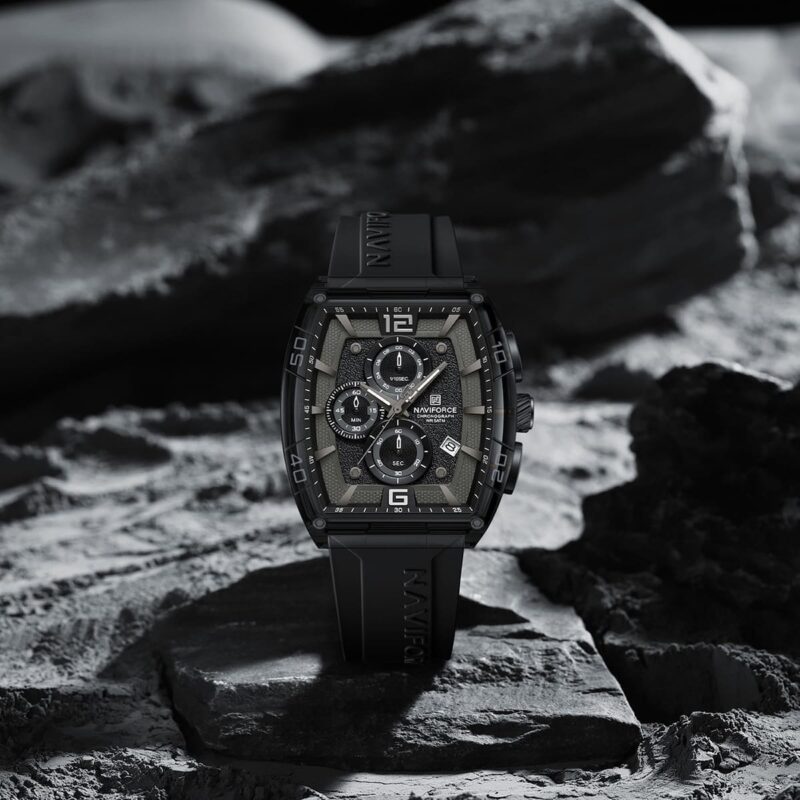 ⁦ساعة نافي فورس للرجال NF6101-B-W-B⁩ - الصورة ⁦7⁩