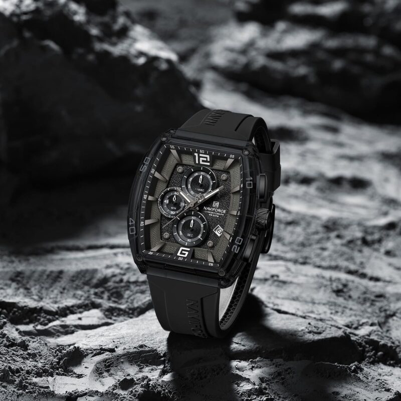 ⁦ساعة نافي فورس للرجال NF6101-B-W-B⁩ - الصورة ⁦6⁩