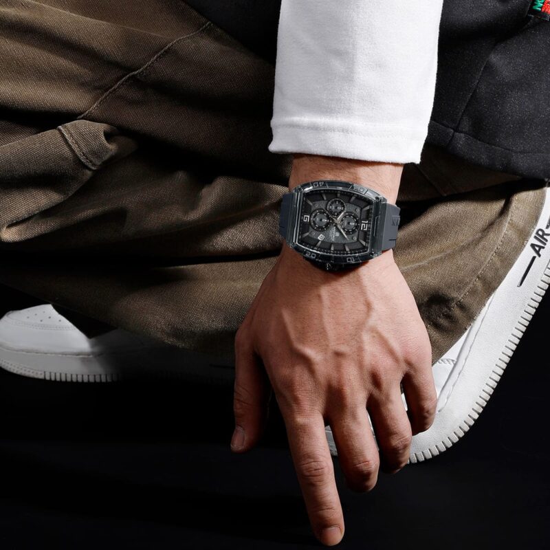⁦ساعة نافي فورس للرجال NF6101-GY-W-GY⁩ - الصورة ⁦4⁩