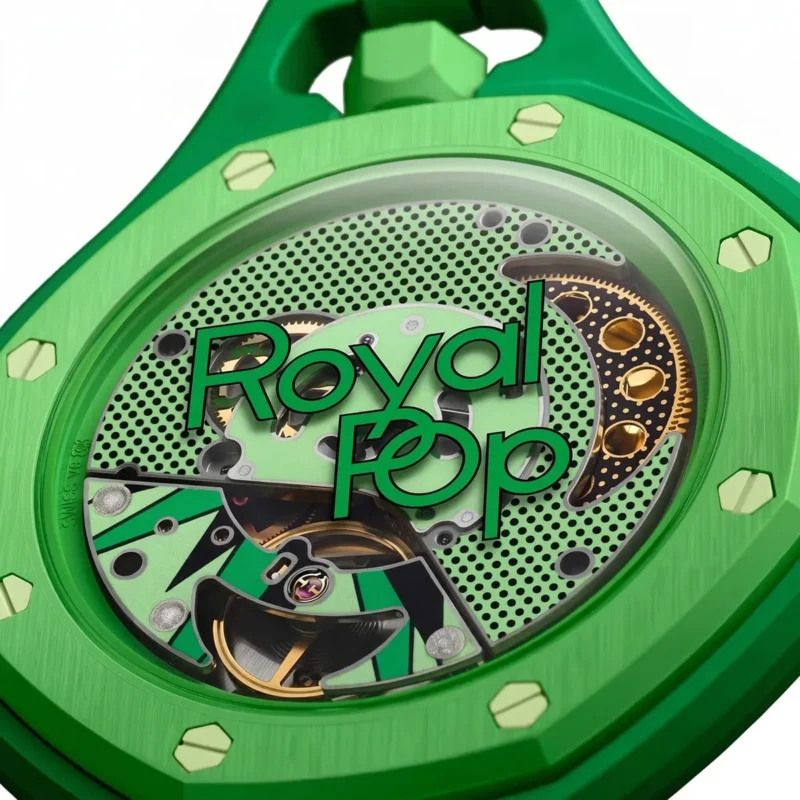 ⁦ساعة Audemars Piguet x Swatch Royal Pop GREEN EIGHT⁩ - الصورة ⁦8⁩