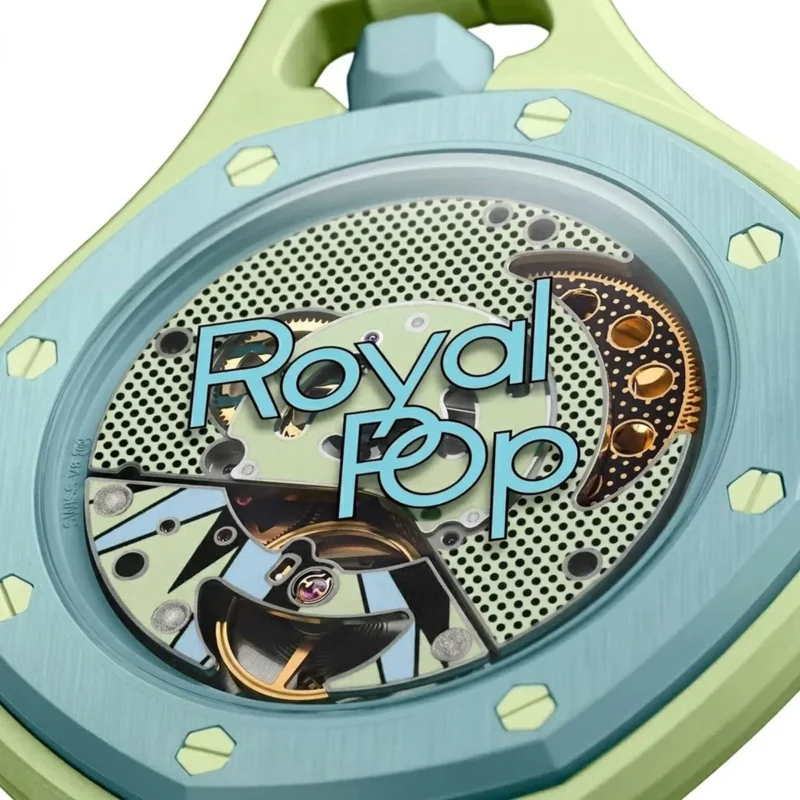 ⁦ساعة Audemars Piguet x Swatch Royal Pop BLAUE ACHT للجنسين⁩ - الصورة ⁦7⁩