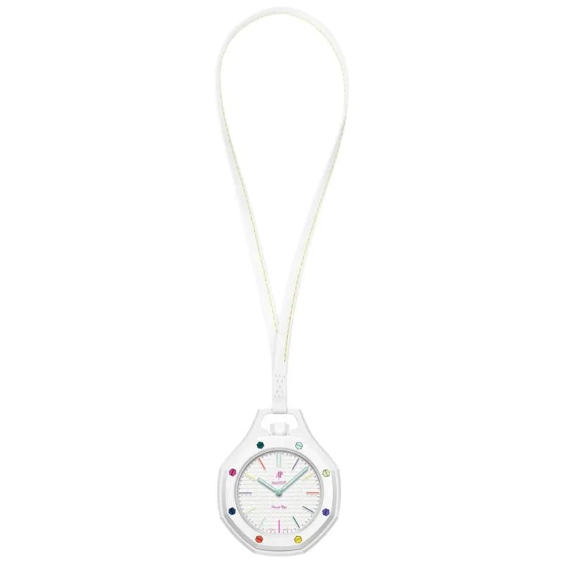 ⁦ساعة Audemars Piguet x Swatch Royal Pop Huit Blanc للجنسين⁩ - الصورة ⁦3⁩