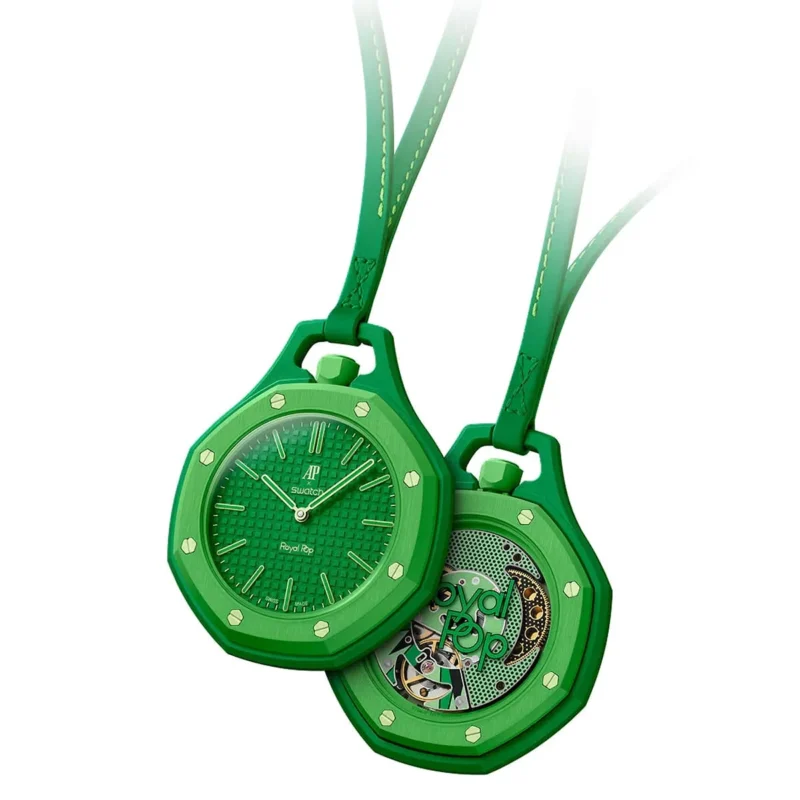 ⁦ساعة Audemars Piguet x Swatch Royal Pop GREEN EIGHT⁩ - الصورة ⁦9⁩