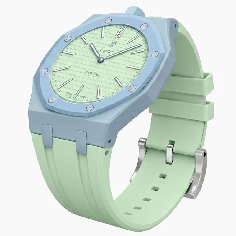 ⁦ساعة Audemars Piguet x Swatch Royal Pop BLAUE ACHT للجنسين⁩ - الصورة ⁦6⁩