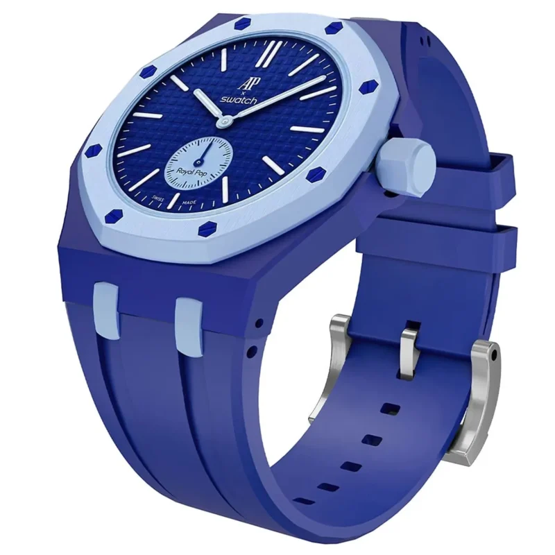 ⁦ساعة Audemars Piguet x Swatch Royal Pop ORENJI HACHI للجنسين⁩ - الصورة ⁦3⁩