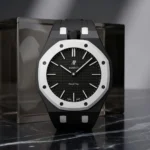⁦ساعة Audemars Piguet x Swatch Royal Pop OCHO NEGRO للجنسين⁩ - الصورة ⁦7⁩