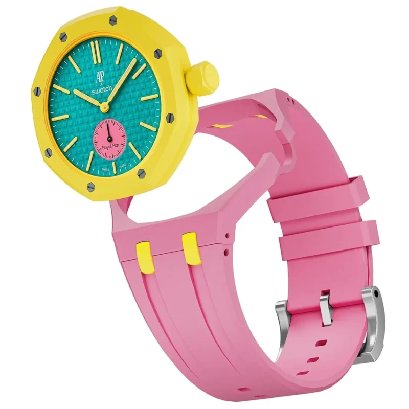 ⁦ساعة Audemars Piguet x Swatch Royal Pop OTG ROZ للجنسين⁩ - الصورة ⁦6⁩