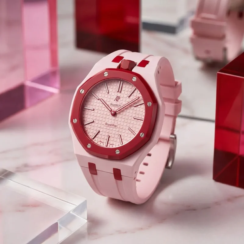 ⁦ساعة Audemars Piguet x Swatch Royal Pop OTTO ROSSO للجنسين⁩ - الصورة ⁦6⁩