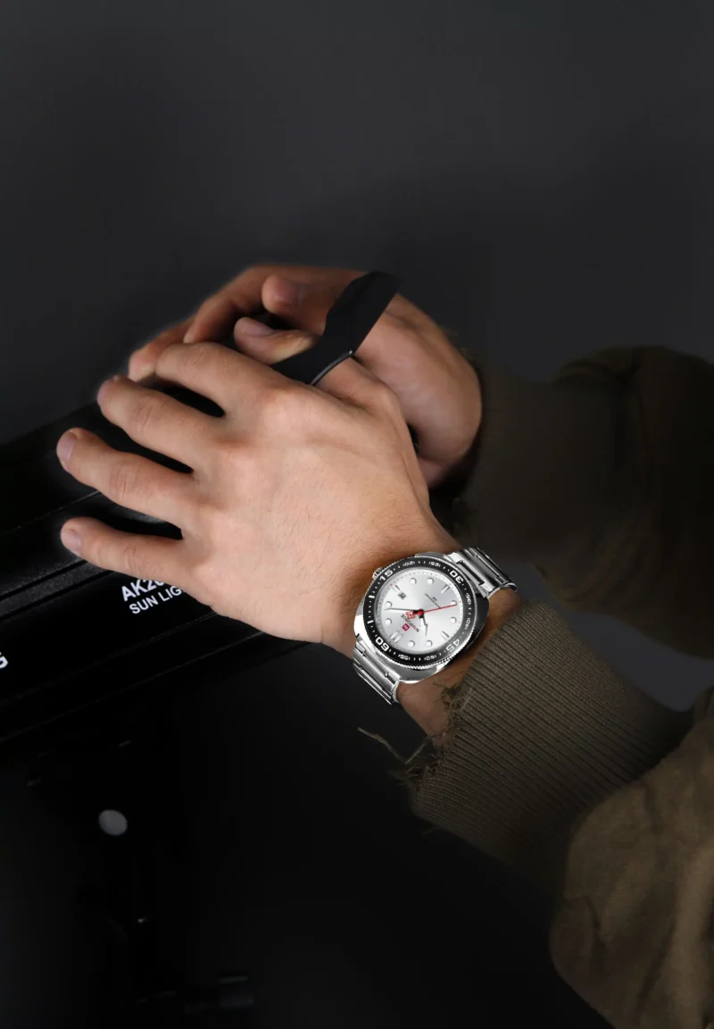 ⁦ساعة نافي فورس للرجال NF9250-S-W-S⁩ - الصورة ⁦2⁩