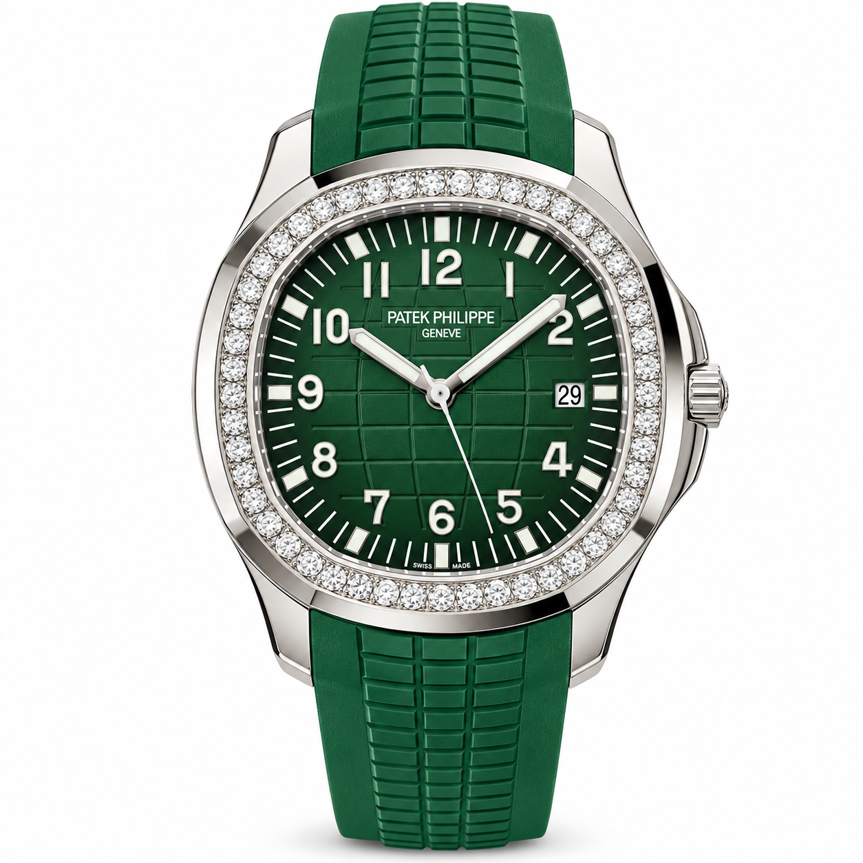 Emerald Diamond Bezel Luxury Watch