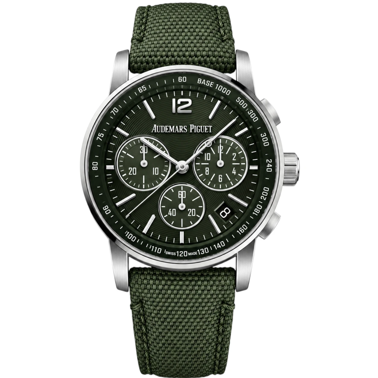 Green Steel Chronograph Watch 1