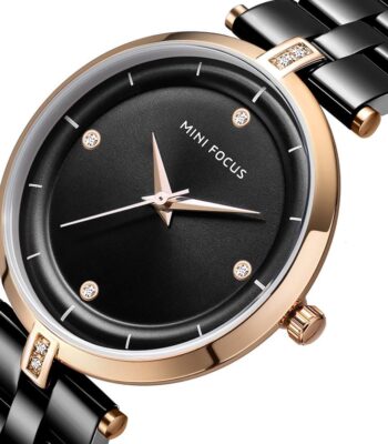 mf0120l 02 mini focus watch women black dial stainless steel strap 2